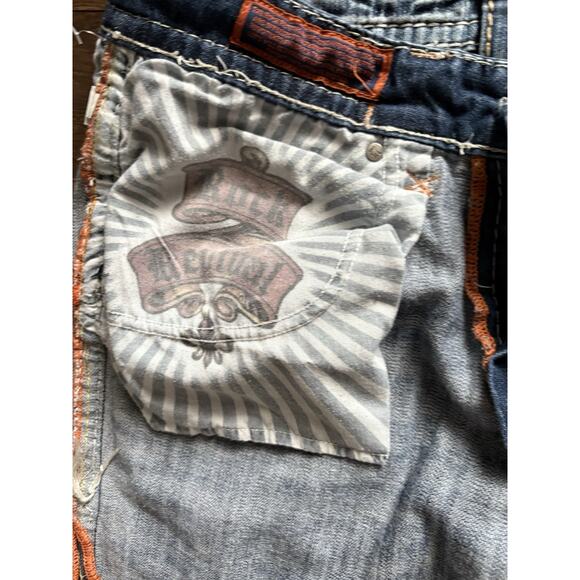 Men's Rock Revival Joshua Relaxed Fit Straight Denim Blue Jeans Sz 36X 30 - Picture 14 of 16